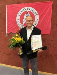 Ehrung für Jens Schwarzer beim 15. Pokalturnier
